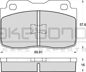 Akebono AN-3999KE - Тормозные колодки, дисковые, комплект avtokuzovplus.com.ua