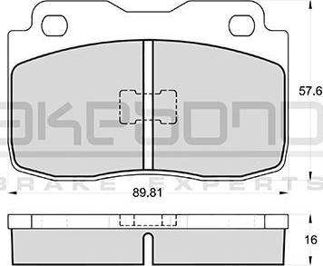 Akebono AN-3999K - Гальмівні колодки, дискові гальма autocars.com.ua