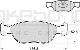 Akebono AN-4029KE - Гальмівні колодки, дискові гальма autocars.com.ua