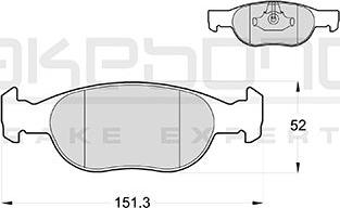 Akebono AN-4033KE - Тормозные колодки, дисковые, комплект avtokuzovplus.com.ua