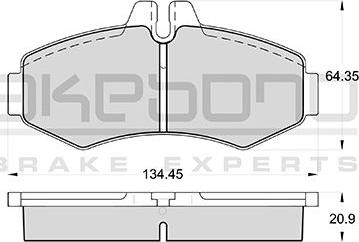 Akebono AN-4055K - Гальмівні колодки, дискові гальма autocars.com.ua