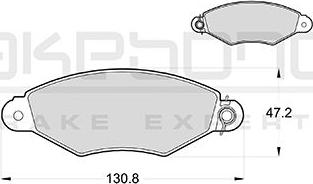 Akebono AN-4056KE - Тормозные колодки, дисковые, комплект avtokuzovplus.com.ua