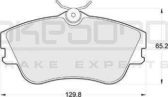 Akebono AN-4064KE - Гальмівні колодки, дискові гальма autocars.com.ua