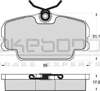 Akebono AN-4078KE - Гальмівні колодки, дискові гальма autocars.com.ua