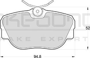 Akebono AN-4082K - Гальмівні колодки, дискові гальма autocars.com.ua