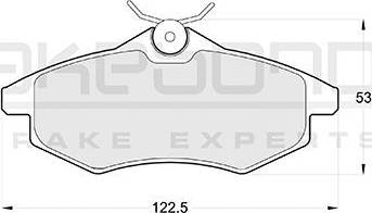 Akebono AN-4096K - Гальмівні колодки, дискові гальма autocars.com.ua