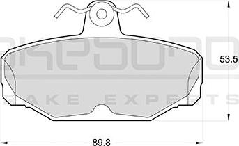 Akebono AN-4104K - Гальмівні колодки, дискові гальма autocars.com.ua