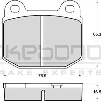 Akebono AN-4123KE - Тормозные колодки, дисковые, комплект avtokuzovplus.com.ua