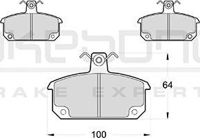 Akebono AN-4125WKE - Гальмівні колодки, дискові гальма autocars.com.ua