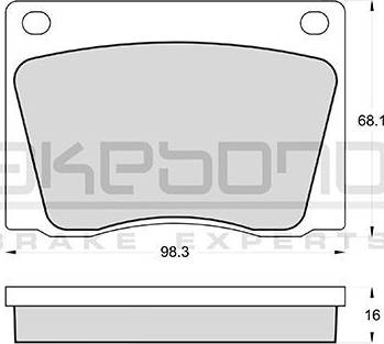 Akebono AN-4126K - Гальмівні колодки, дискові гальма autocars.com.ua