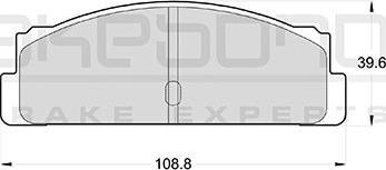 Akebono AN-4128K - Тормозные колодки, дисковые, комплект avtokuzovplus.com.ua