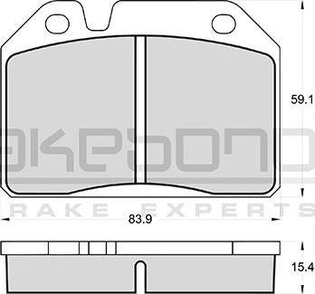 Akebono AN-4135K - Гальмівні колодки, дискові гальма autocars.com.ua