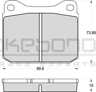 Akebono AN-4138KE - Гальмівні колодки, дискові гальма autocars.com.ua