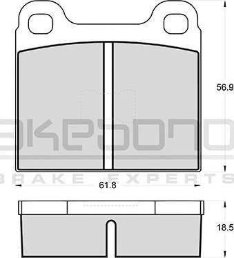 Akebono AN-4139K - Гальмівні колодки, дискові гальма autocars.com.ua