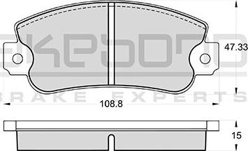 Akebono AN-4148WKE - Гальмівні колодки, дискові гальма autocars.com.ua