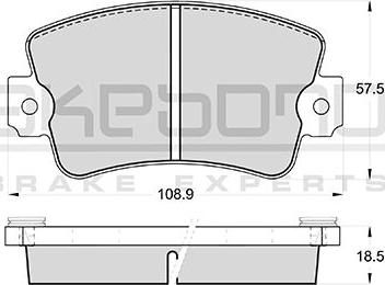 Akebono AN-4153WKE - Гальмівні колодки, дискові гальма autocars.com.ua