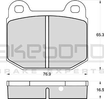 Akebono AN-4185WK - Гальмівні колодки, дискові гальма autocars.com.ua