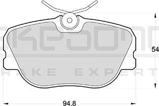 Akebono AN-4219KE - Гальмівні колодки, дискові гальма autocars.com.ua