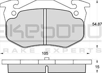 Akebono AN-4225KE - Гальмівні колодки, дискові гальма autocars.com.ua