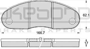 Akebono AN-4244WK - Гальмівні колодки, дискові гальма autocars.com.ua