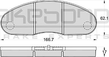 Akebono AN-4245K - Гальмівні колодки, дискові гальма autocars.com.ua