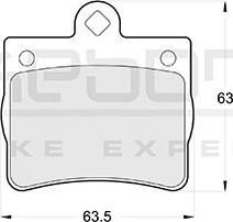 Akebono AN-4248KE - Тормозные колодки, дисковые, комплект autodnr.net