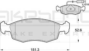 Akebono AN-4249WK - Гальмівні колодки, дискові гальма autocars.com.ua