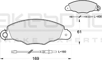 Akebono AN-4270WKE - Гальмівні колодки, дискові гальма autocars.com.ua