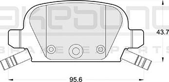 Akebono AN-4277WKE - Тормозные колодки, дисковые, комплект autodnr.net