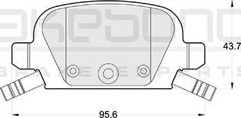 Akebono AN-4277WK - Тормозные колодки, дисковые, комплект autodnr.net