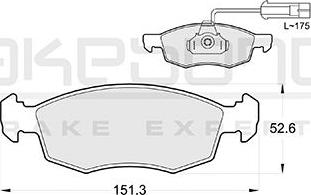 Akebono AN-4297K - Гальмівні колодки, дискові гальма autocars.com.ua