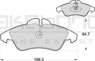 Akebono AN-4309K - Гальмівні колодки, дискові гальма autocars.com.ua