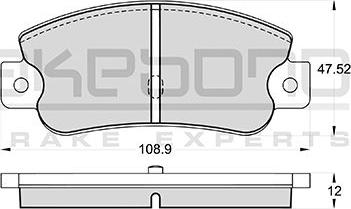 Akebono AN-4353KE - Тормозные колодки, дисковые, комплект autodnr.net