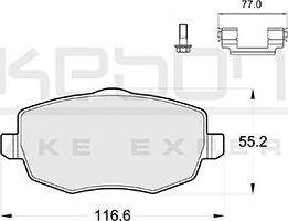 Akebono AN-4365KE - Гальмівні колодки, дискові гальма autocars.com.ua