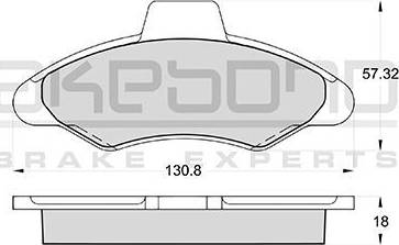 Akebono AN-4375K - Гальмівні колодки, дискові гальма autocars.com.ua