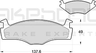 Akebono AN-4387KE - Гальмівні колодки, дискові гальма autocars.com.ua