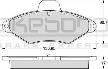 Akebono AN-4393WKE - Тормозные колодки, дисковые, комплект avtokuzovplus.com.ua