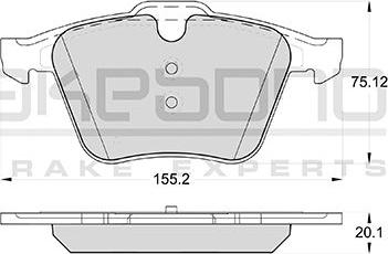 Akebono AN-4457KE - Гальмівні колодки, дискові гальма autocars.com.ua