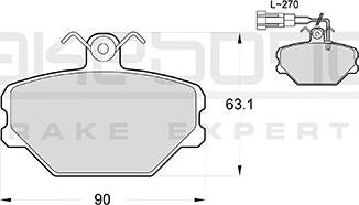 Akebono AN-4498WK - Тормозные колодки, дисковые, комплект avtokuzovplus.com.ua