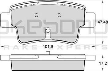 Akebono AN-4511K - Гальмівні колодки, дискові гальма autocars.com.ua