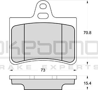 Akebono AN-4526KE - Гальмівні колодки, дискові гальма autocars.com.ua