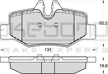 Akebono AN-4603K - Тормозные колодки, дисковые, комплект avtokuzovplus.com.ua