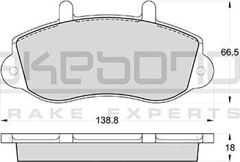 Akebono AN-4637K - Гальмівні колодки, дискові гальма autocars.com.ua