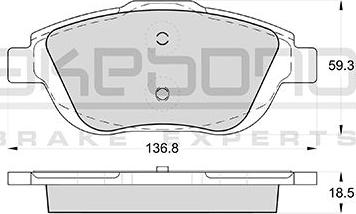 ATE 603855 - Гальмівні колодки, дискові гальма autocars.com.ua