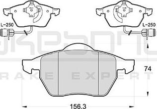 Akebono AN-4729WKE - Гальмівні колодки, дискові гальма autocars.com.ua