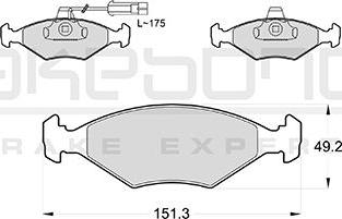 Akebono AN-4759KE - Тормозные колодки, дисковые, комплект autodnr.net