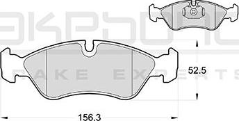 Akebono AN-4763KE - Тормозные колодки, дисковые, комплект avtokuzovplus.com.ua