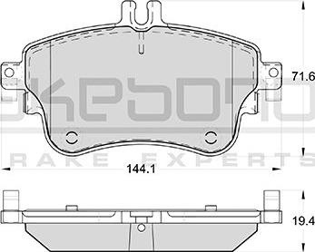 Akebono AN-4790WK - Тормозные колодки, дисковые, комплект avtokuzovplus.com.ua