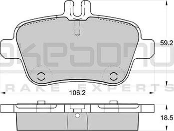 Akebono AN-4791KE - Гальмівні колодки, дискові гальма autocars.com.ua