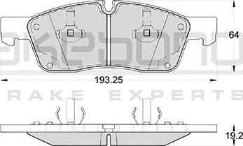 Akebono AN-4794WK - Гальмівні колодки, дискові гальма autocars.com.ua